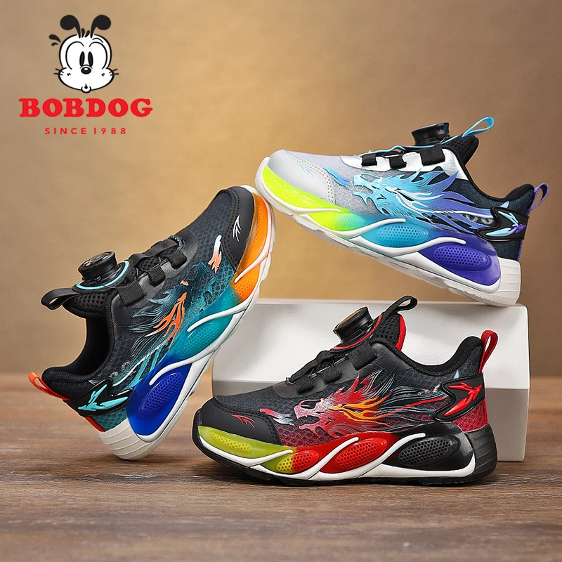 巴布豆【初登龙门】2024春秋季运动鞋透气网面跑步鞋儿童防滑跑鞋