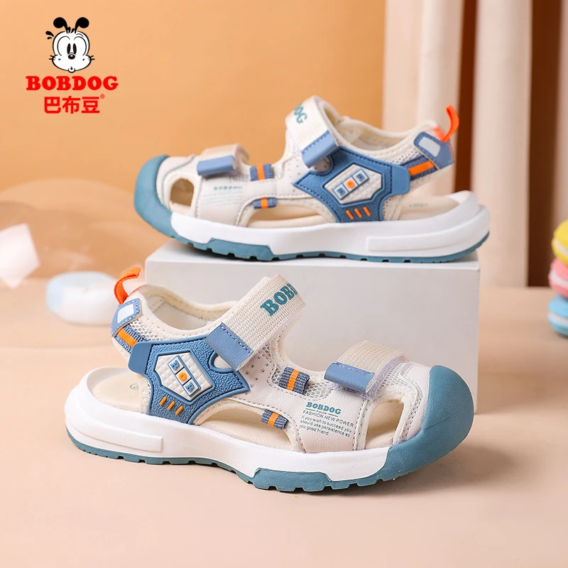 巴布豆男童凉鞋包头新款夏季中大童男孩软底运动沙滩鞋小童儿童鞋