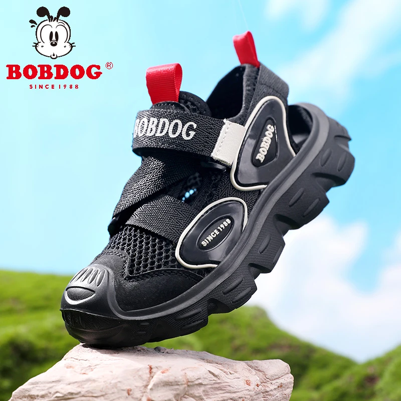 巴布豆2024夏季新款男童凉鞋轻便软底耐磨运动儿童鞋子防滑百搭