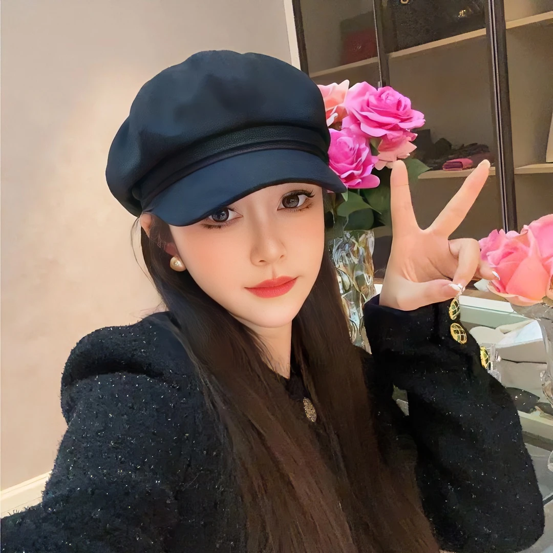 【英伦八角帽】网红同款修饰头型百搭休闲鸭舌八角帽