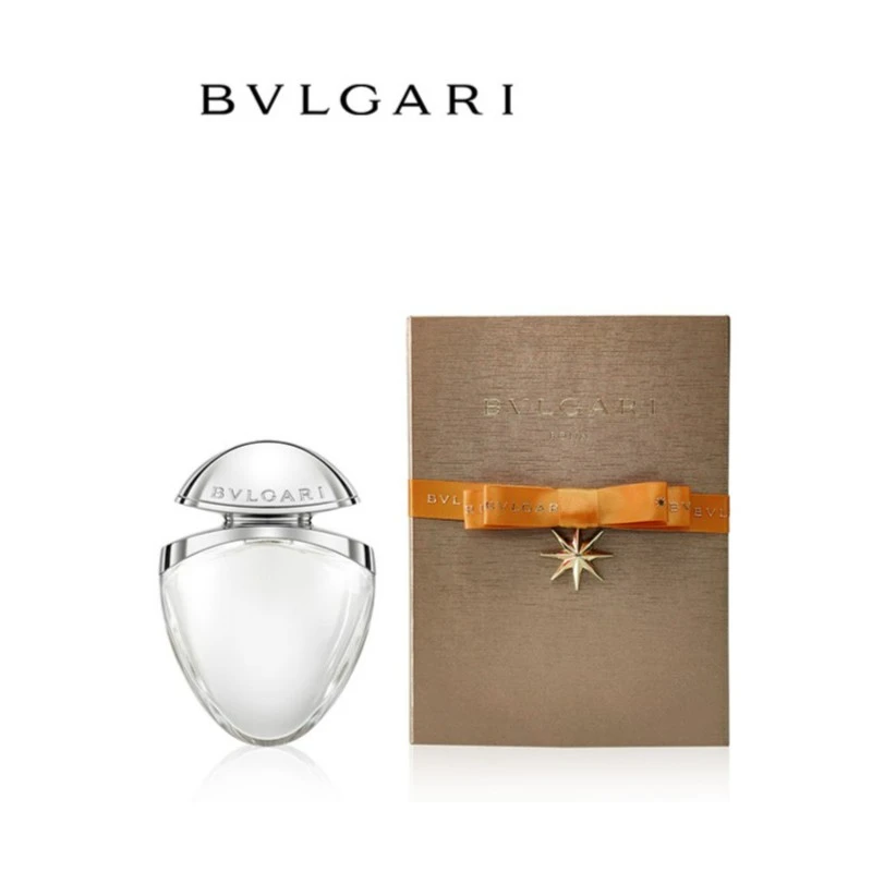 BVLGARI/宝格丽白晶晶莹女士淡香水25ml珍宝瓶木质花香调女香迷你