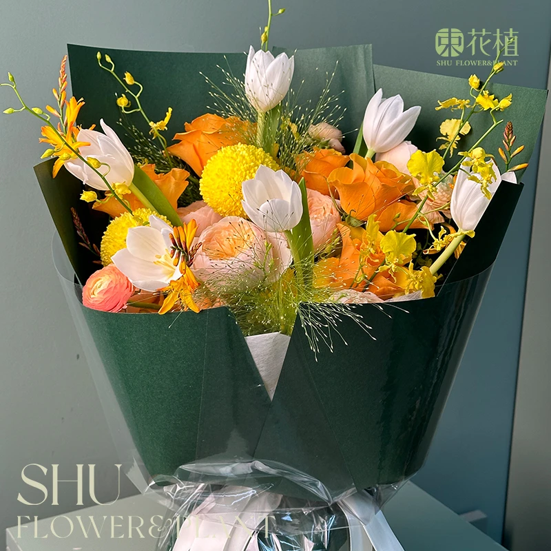 【莫奈花园】 玫瑰，小菊成都同城配送鲜花花礼
