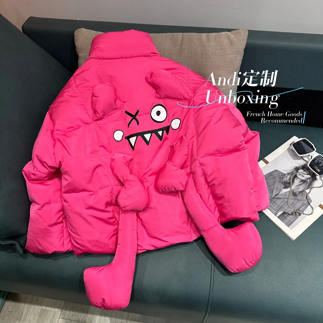 〖ANDI〗订制冬季中大童新款立体卡通韩版保暖羽绒服2040