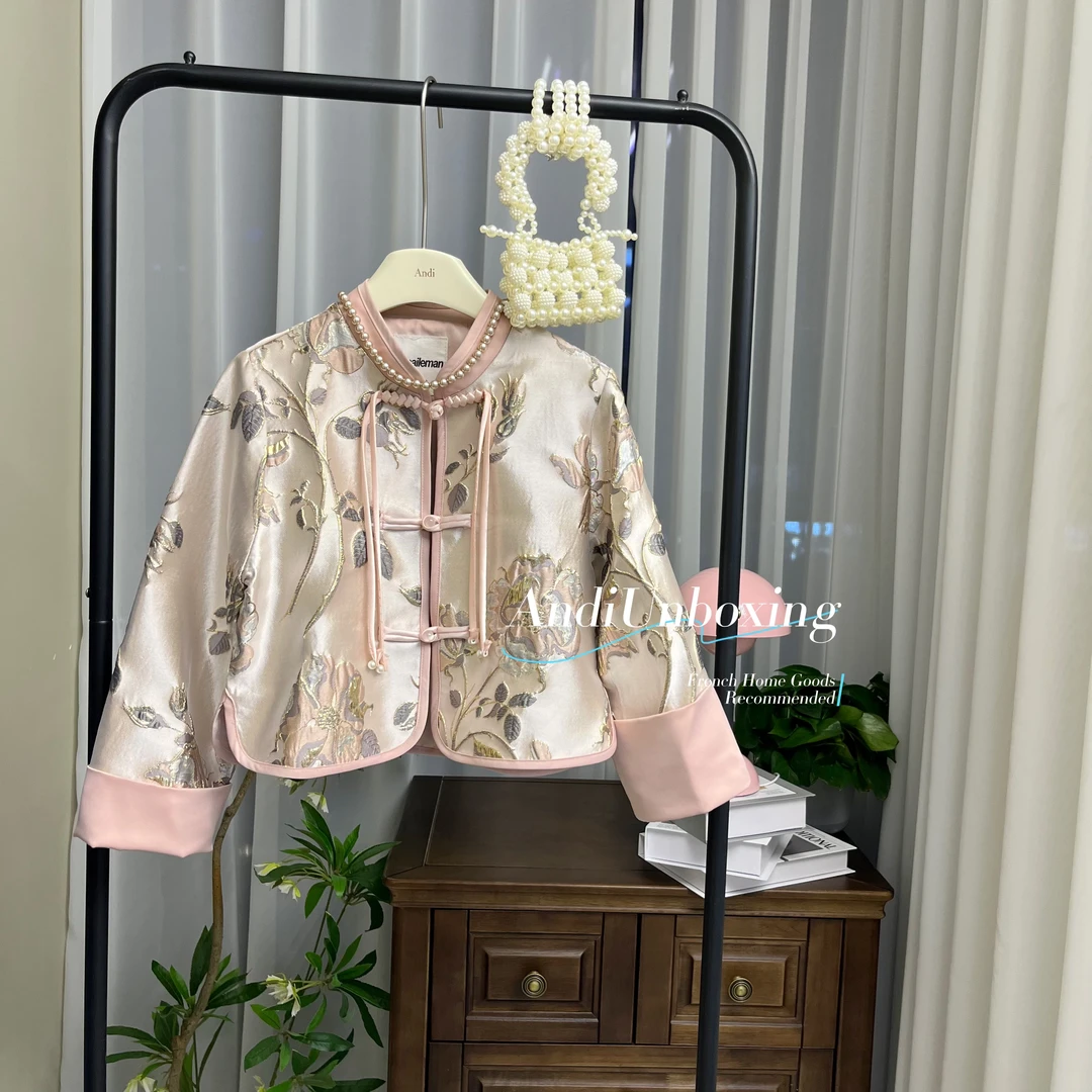 〖合作款〗订制2024秋季新款中大童国风复古盘扣外套2110