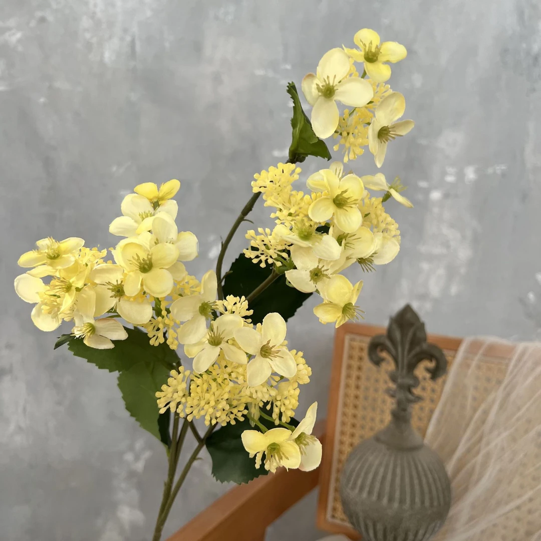 天目琼花仿真花摆设客厅高端摆件绢花假花绣球花束装饰品插花瓶