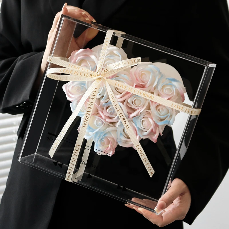 永生花CD玫瑰花精美礼盒摆件生日结婚礼物情人节礼品送女朋友闺蜜