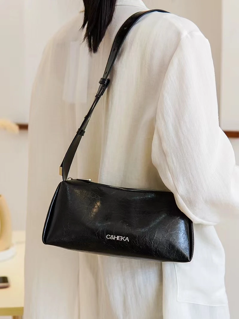 2024年早春新款G121-G140棕色百搭秋冬单肩千鸟格手提包包