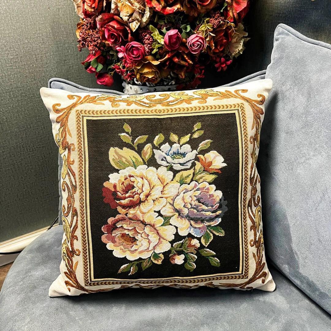 简约轻奢抱枕套方形卧室靠背枕高档客厅沙发靠背抱枕套（不含芯）