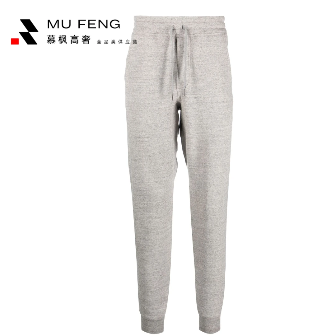 T*F高奢绵羊毛混纺时尚百搭男士秋冬抽绳松紧腰休闲运动裤2262