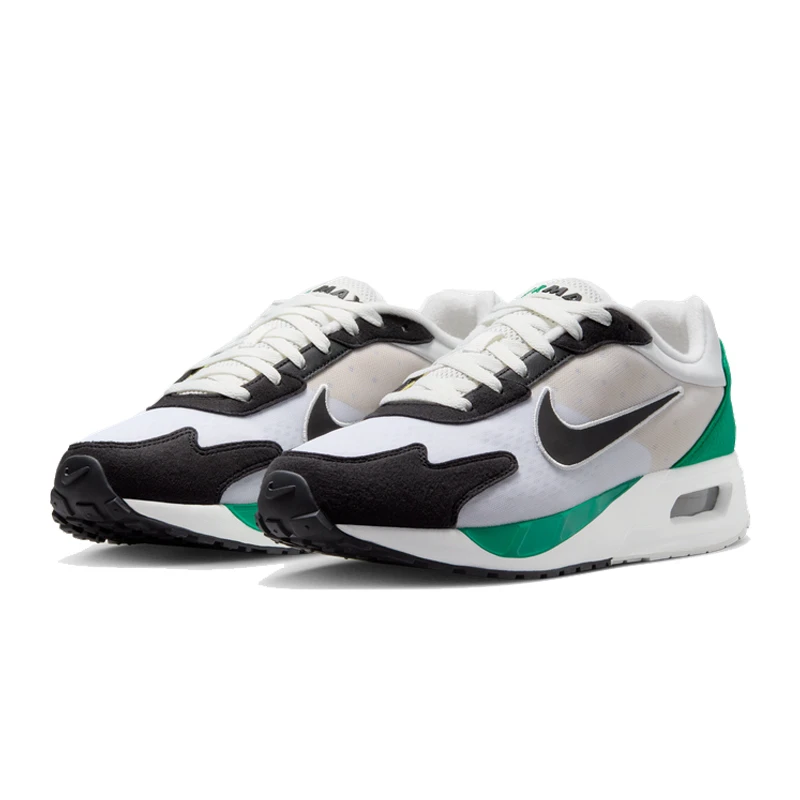 NIKE/耐克男子AIR MAX SOLO黑白绿气垫鞋缓震DX3666-102