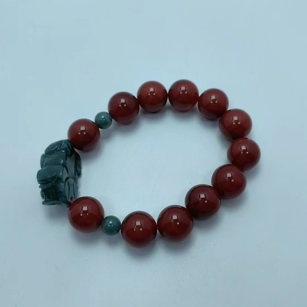 牛血红+蓝水貔貅手串 B5747 多样性发货一件发货 气质 时尚 |百搭