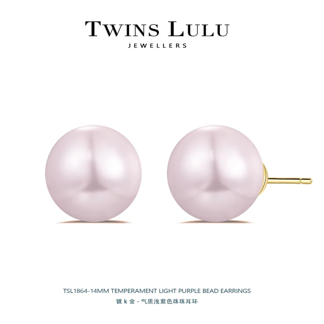 铜合金仿珍珠耳饰 【官方正品】时尚百搭简约甜美珠珠耳环TSL1864