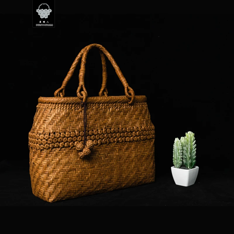 【藤职人非遗藤包】野生葡萄藤包·纯手工编织包·3厘混编基础升级款