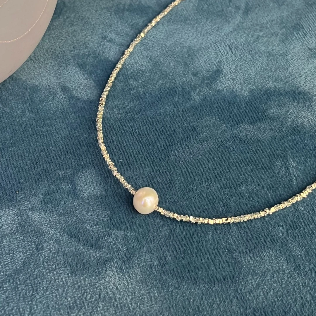 链子925银 时尚轻奢碎银几两银项链