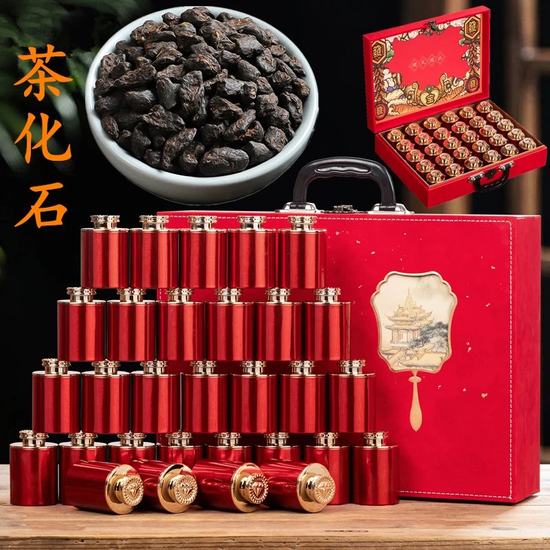 十年左右碎银子普洱茶熟茶糯米香浓云南茶化石小罐装礼盒装400克