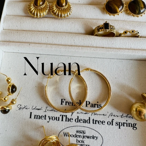 铜合金耳饰 【小脸心机】极简大气街头风