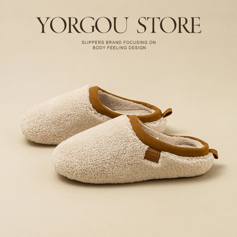 【媚儿专属】远港艾草棉拖鞋美拉德褶皱女冬天家居防水保暖居家加绒