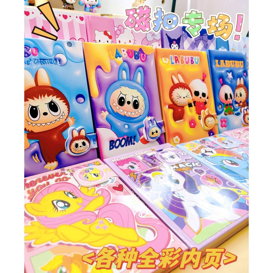 【现场配货】磁吸彩页可爱卡通颜值彩页硬壳学生办公通用笔记本