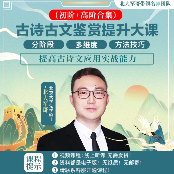 古诗古文鉴赏提升(初高阶)