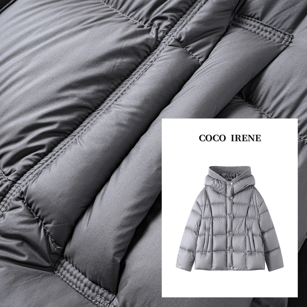COCO IRENE 【照妖镜】波兰科鲁达95白鹅绒高蓬松保暖羽绒服