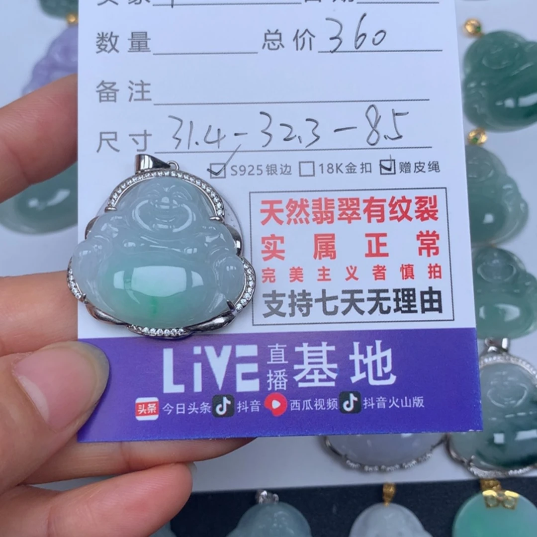 【闪购商品】翡翠颈饰未镶嵌中***.