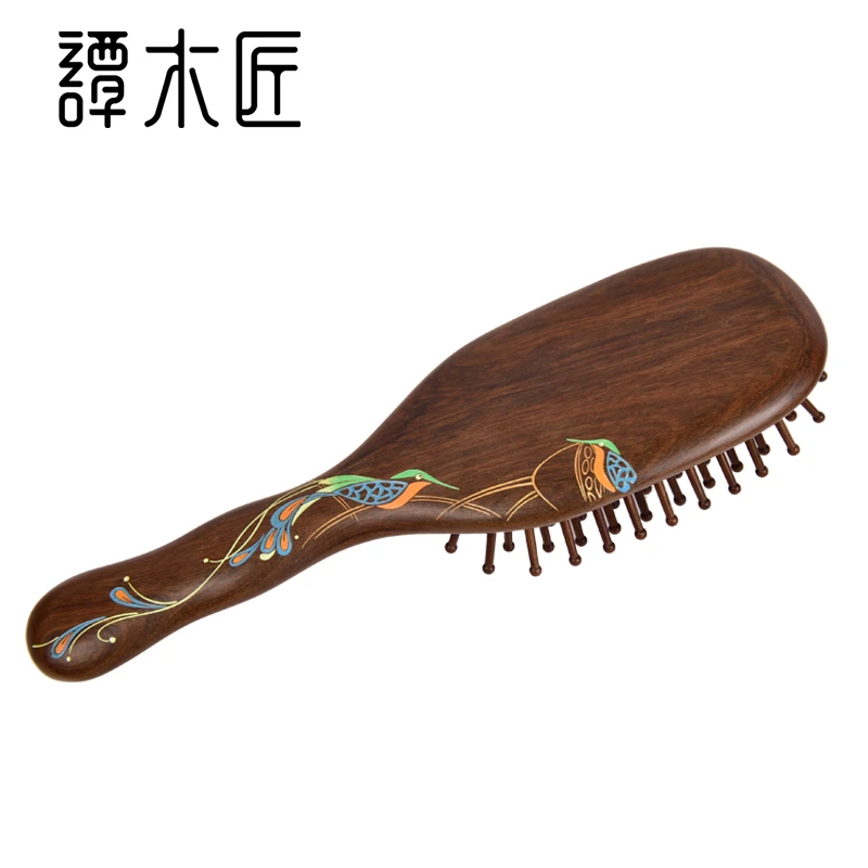 木梳子正品礼盒气囊按摩护发梳翠屏按摩护理送女友送妈妈家用宽齿