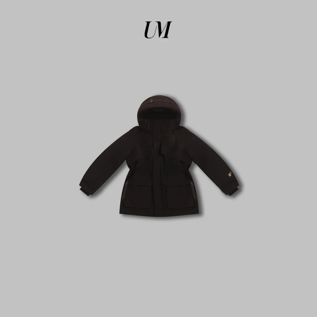 【U.M】风雪盾短款连帽鹅绒服