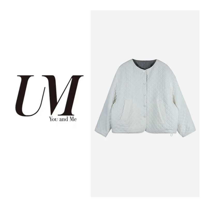 【U.M】菱格两穿棉服轻薄百搭宽松显瘦