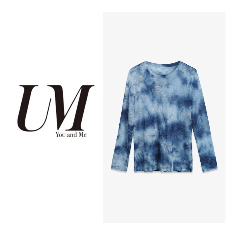 【U.M】非遗扎染做皱水墨丹青针织衫潮流时尚高能感