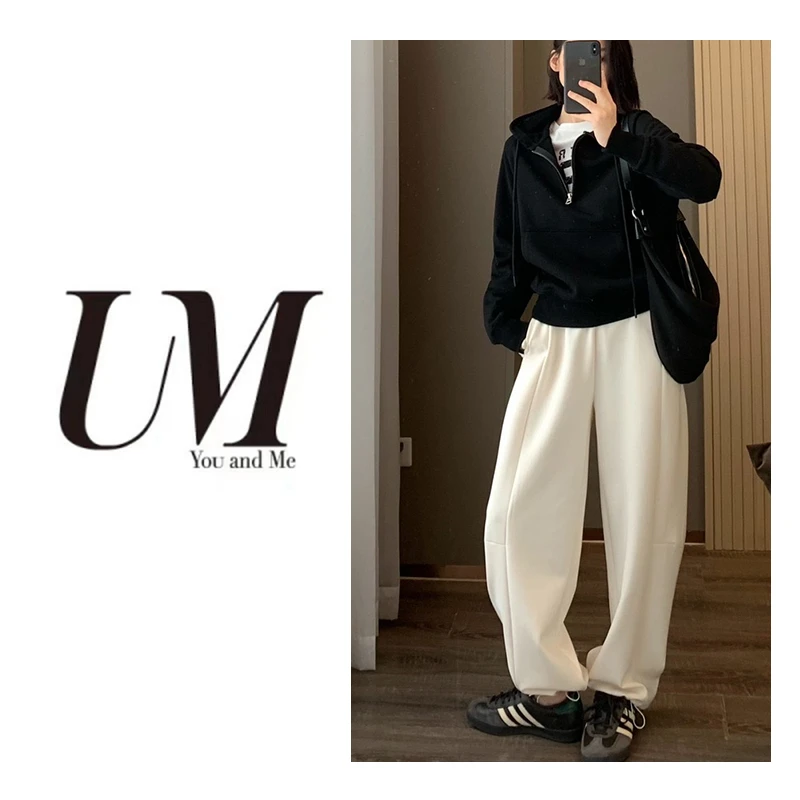 【U.M】休闲裤可收口宽松运动显瘦