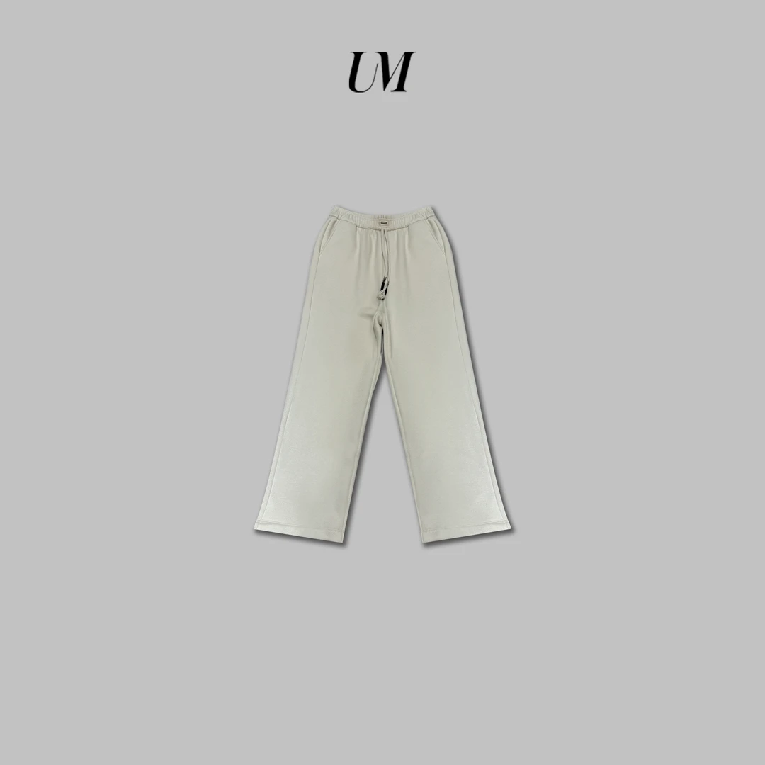 【U.M】加倍温暖高质感弹力加厚毛呢直筒裤显瘦保暖有质感