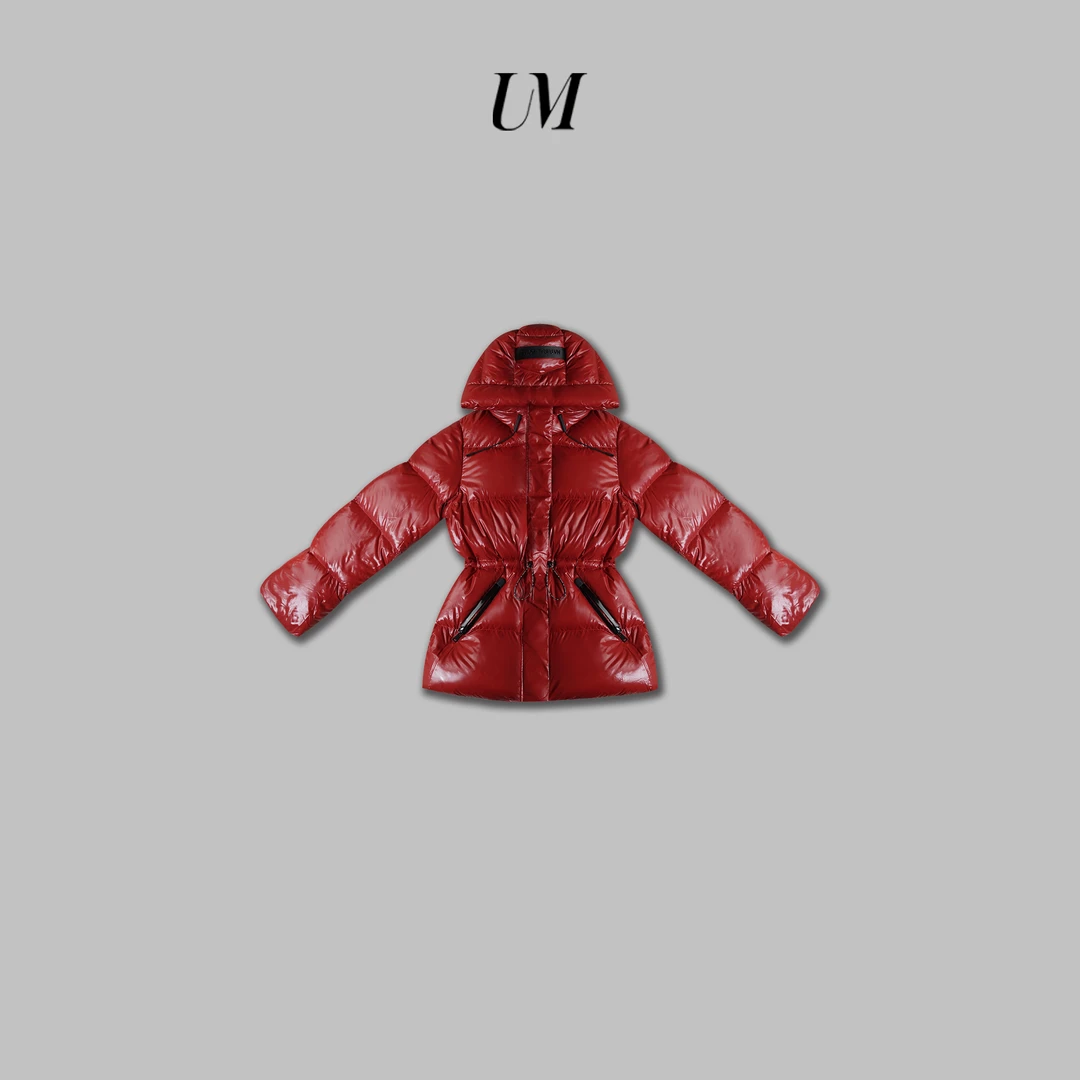 【U.M】常规款连帽收腰鹅绒服