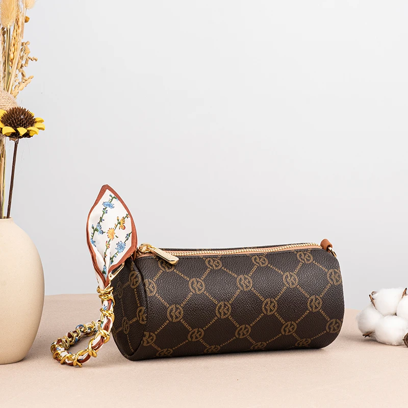 Kailaien轻奢女包夏季新品圆筒包时尚百搭腋下包包经典休闲斜跨包