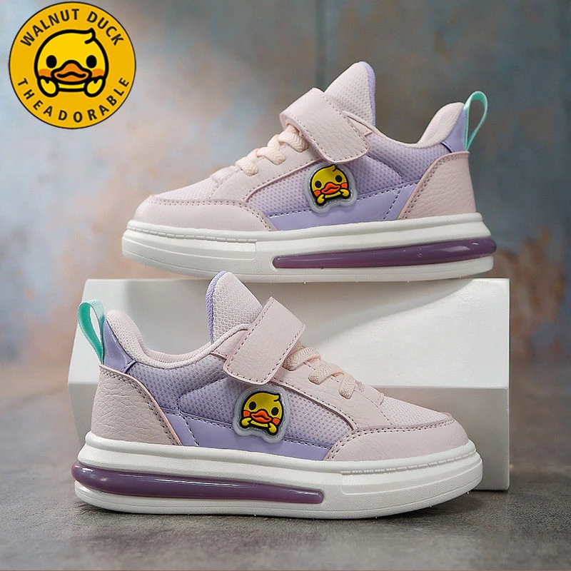 小黄鸭童鞋2024秋季新款儿童软底休闲鞋百搭网面透气运动鞋