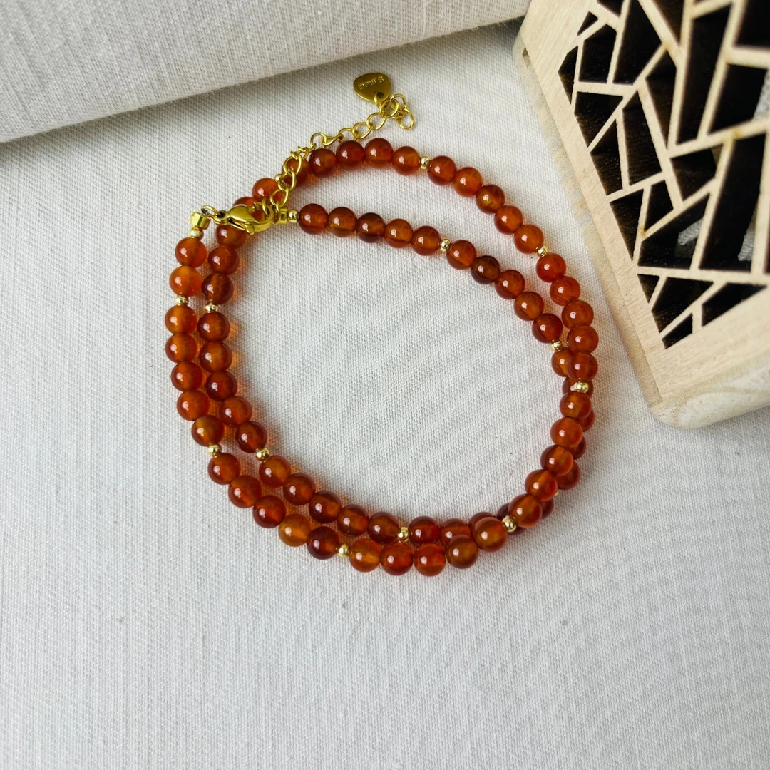 合金项链 新中式百搭轻奢精美小众串珠项链