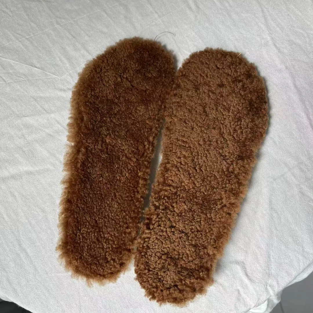 SARODIA羊皮毛一体冬季保暖乳胶成型鞋垫