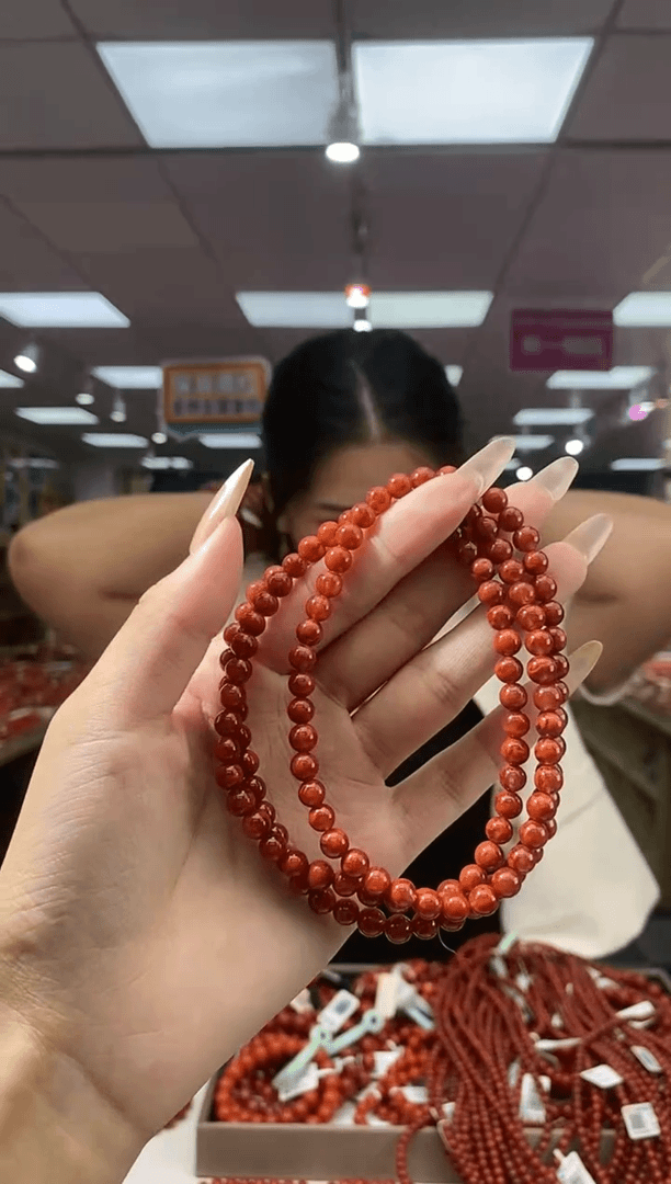【闪购商品】南红玛瑙珠串未镶嵌7.23多样发货-5+
