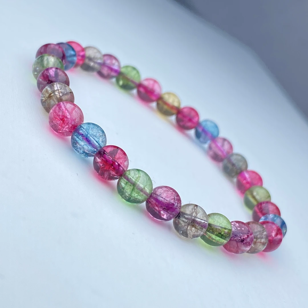 535号天然高品质凤羽手链6mm多样性发一件