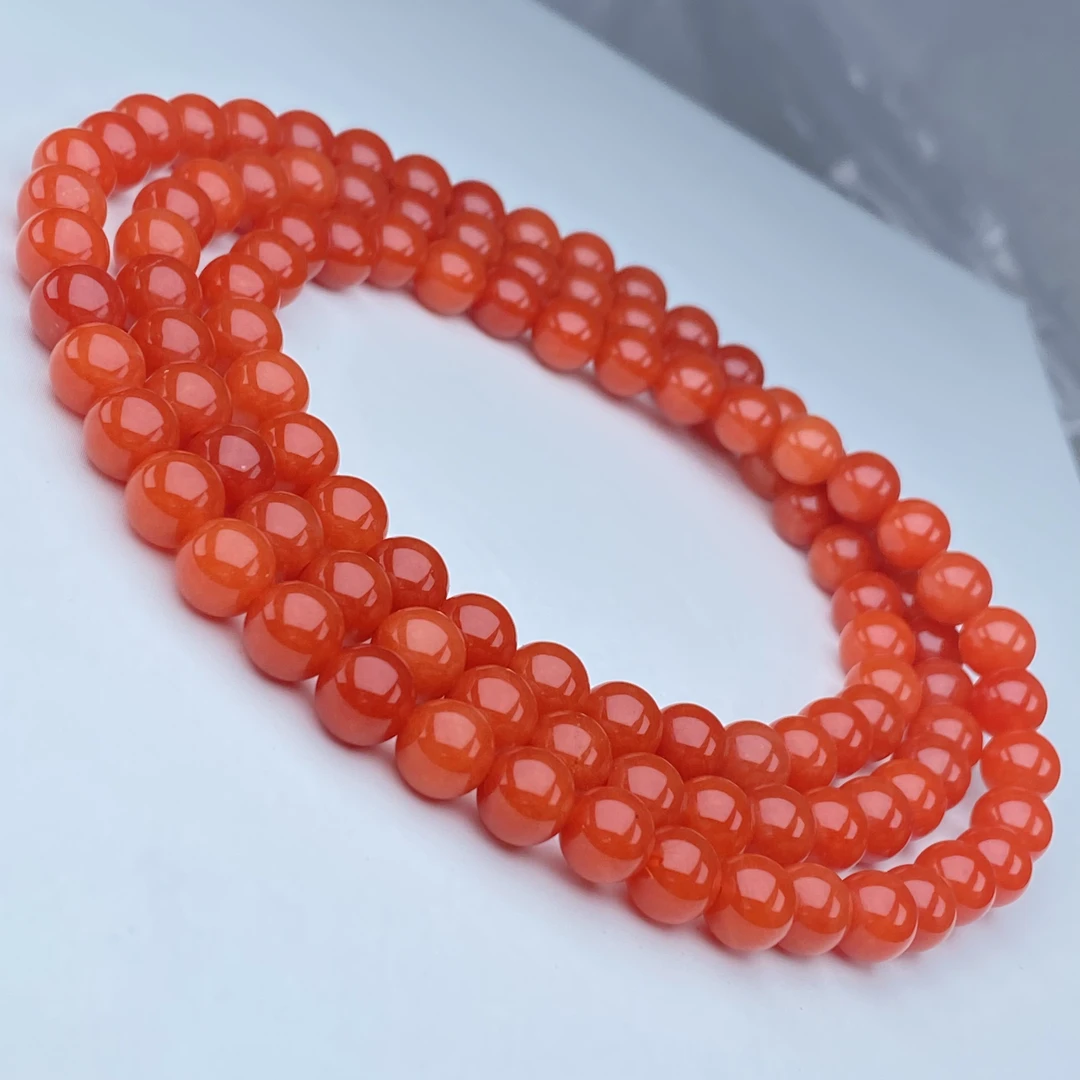 283号精品红手链108颗8mm多样性发一件