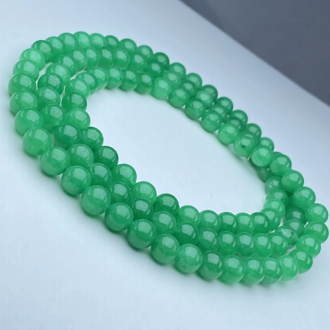 16号精品苹果绿108颗8mm手链多样性发一件时尚