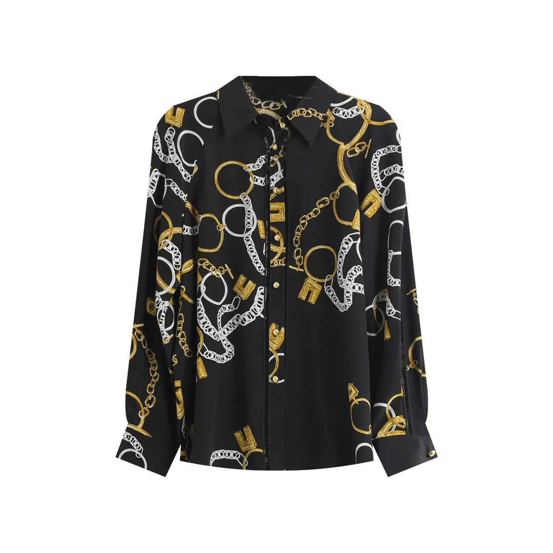 金款款新款桑蚕丝衬衫  YJHY-621424