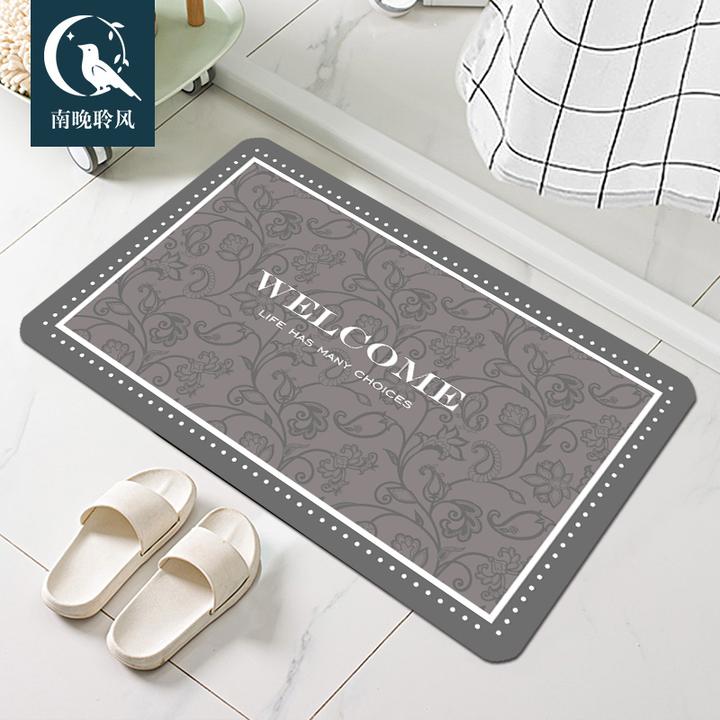 浴室脚垫防滑轻奢硅藻泥吸水垫家用入户门垫定制卫浴速干吸水垫子