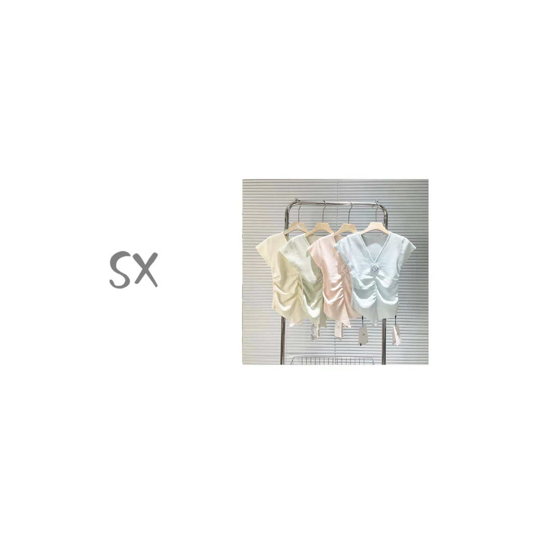 SX [8905](女装)桑蚕丝AB面T恤