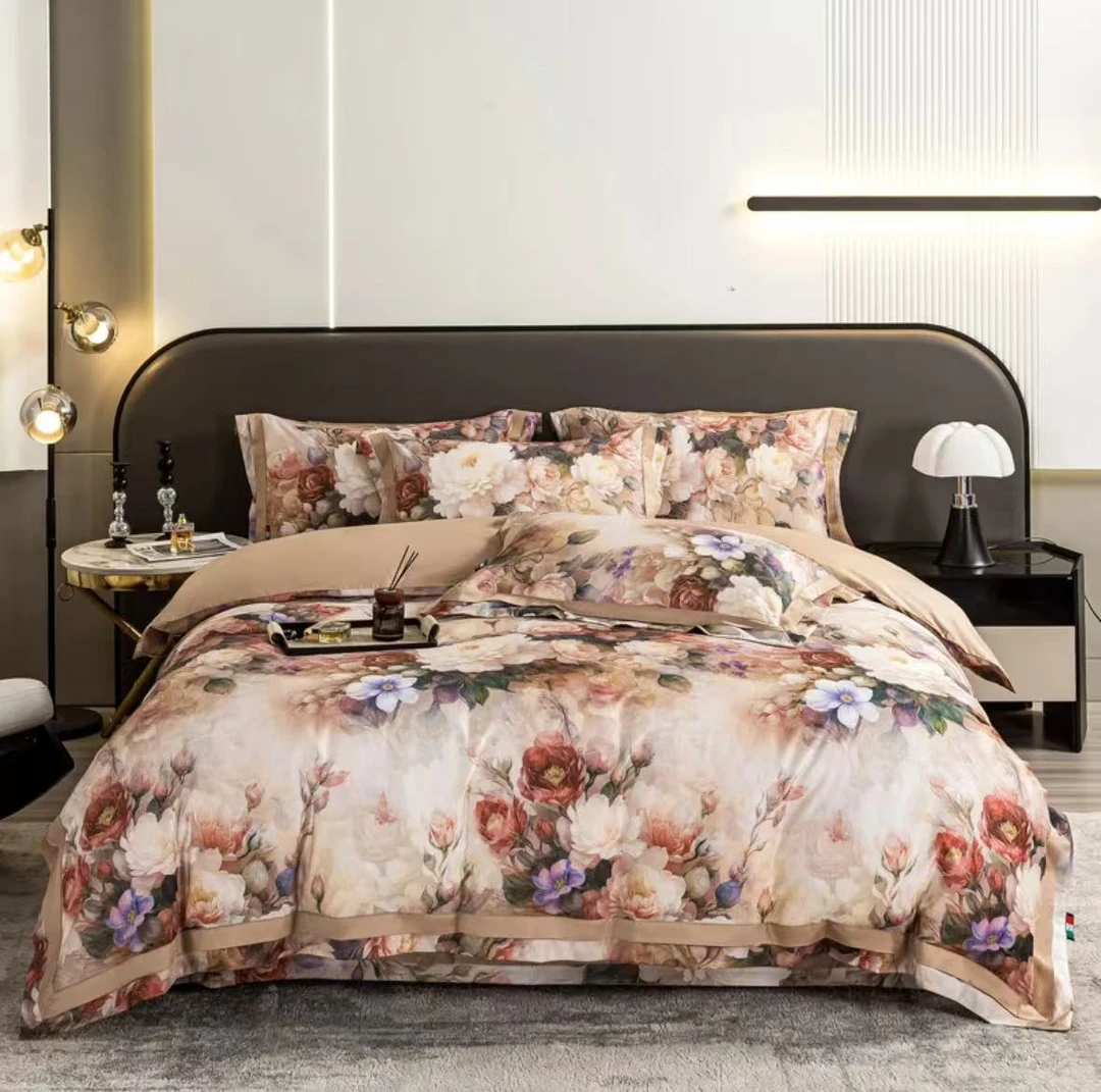 【专柜清仓】FLX新款加密超柔匹马棉色织天锦缎四件套-天骄