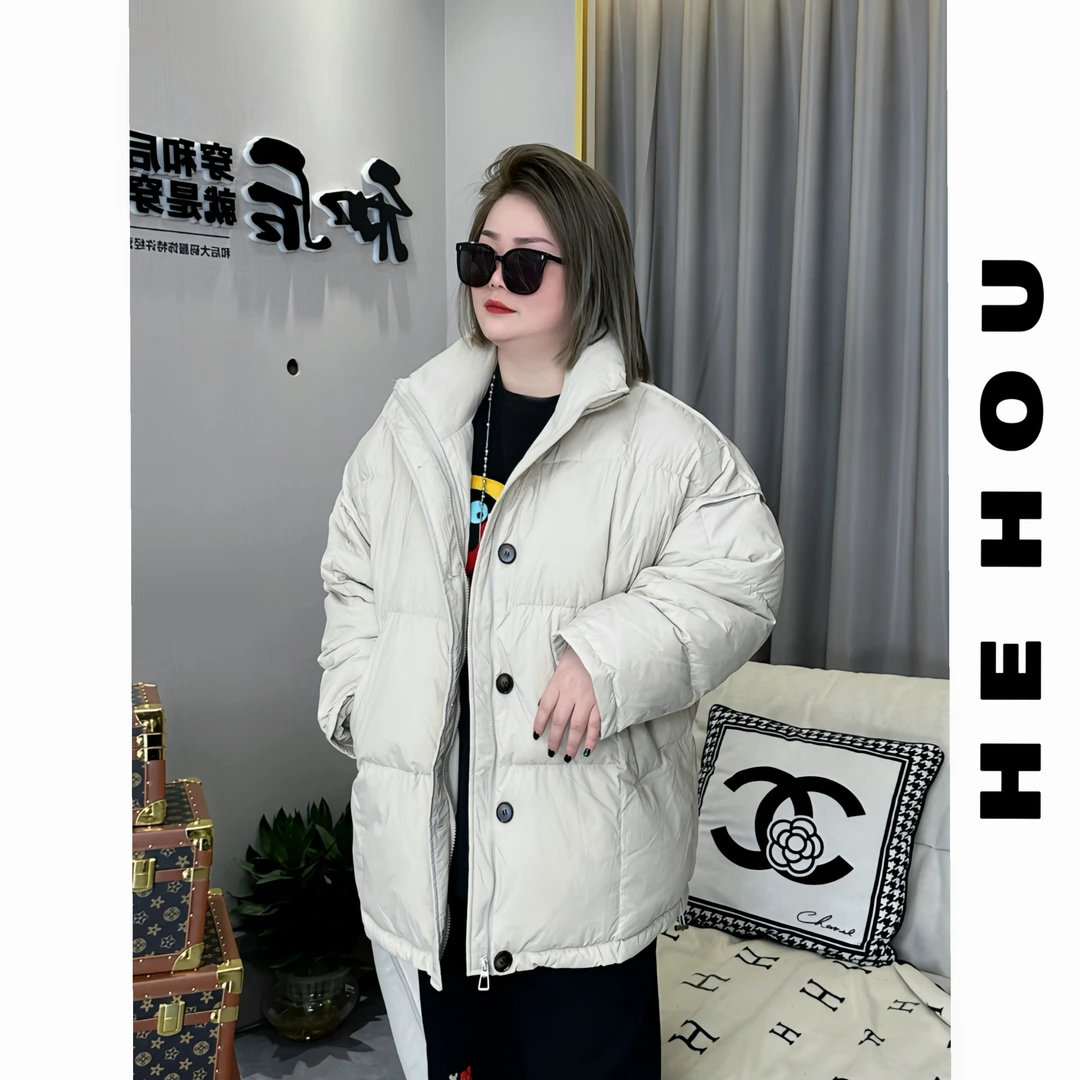 52242 和后大码 冬季羽绒服长短款大码宽松百搭潮流潮流羽绒服
