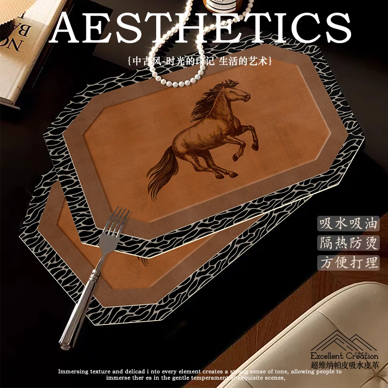 外贸出口洗手台高级吸水桌垫轻奢防滑垫速干家用免洗沥水垫隔热