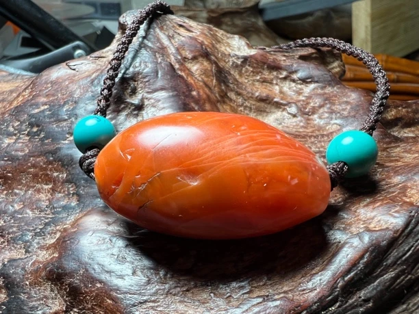 精品-老南红项链