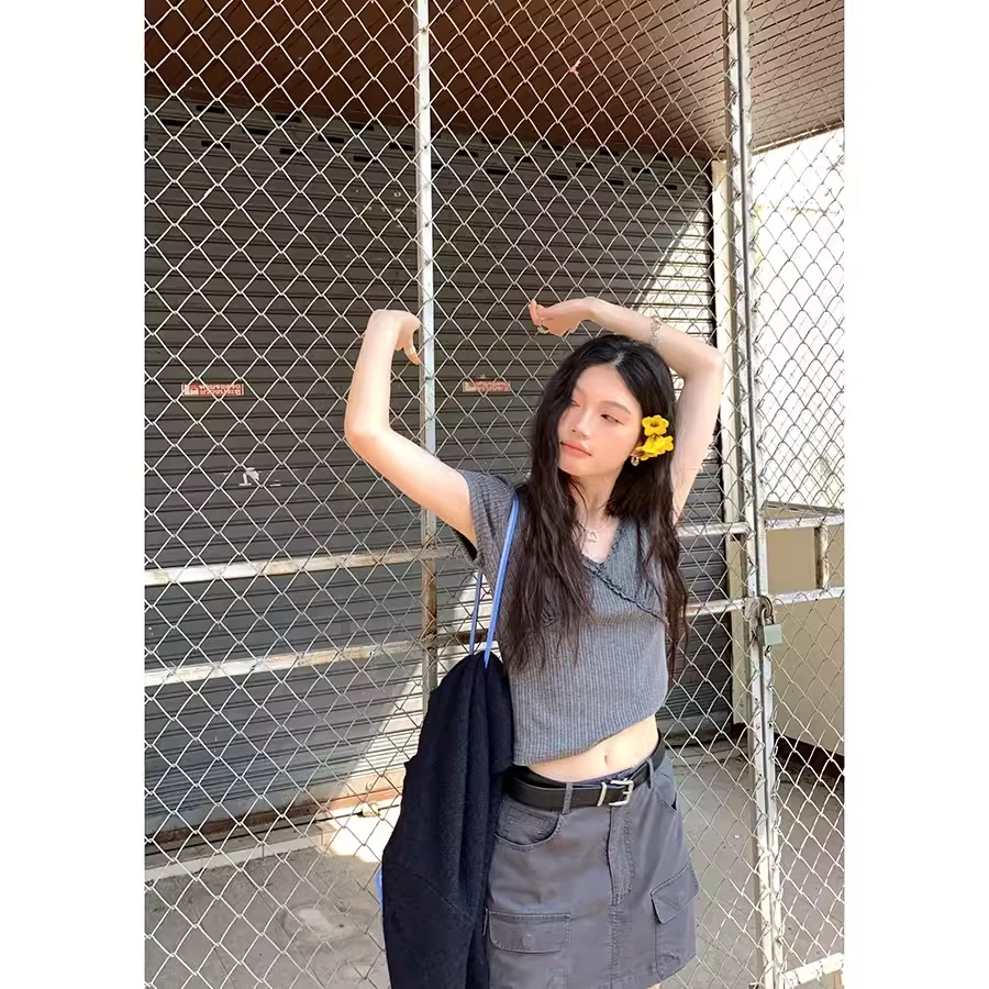 Hellooo Eat 气质蕾丝木耳边短袖EM0493