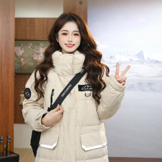 【雪中飞X】24年时尚韩版户外休闲中长款加厚羽绒服X40146464F