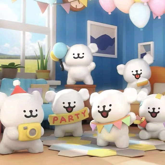 【向阳花拆盒】线条小狗派对系列迷你盲袋